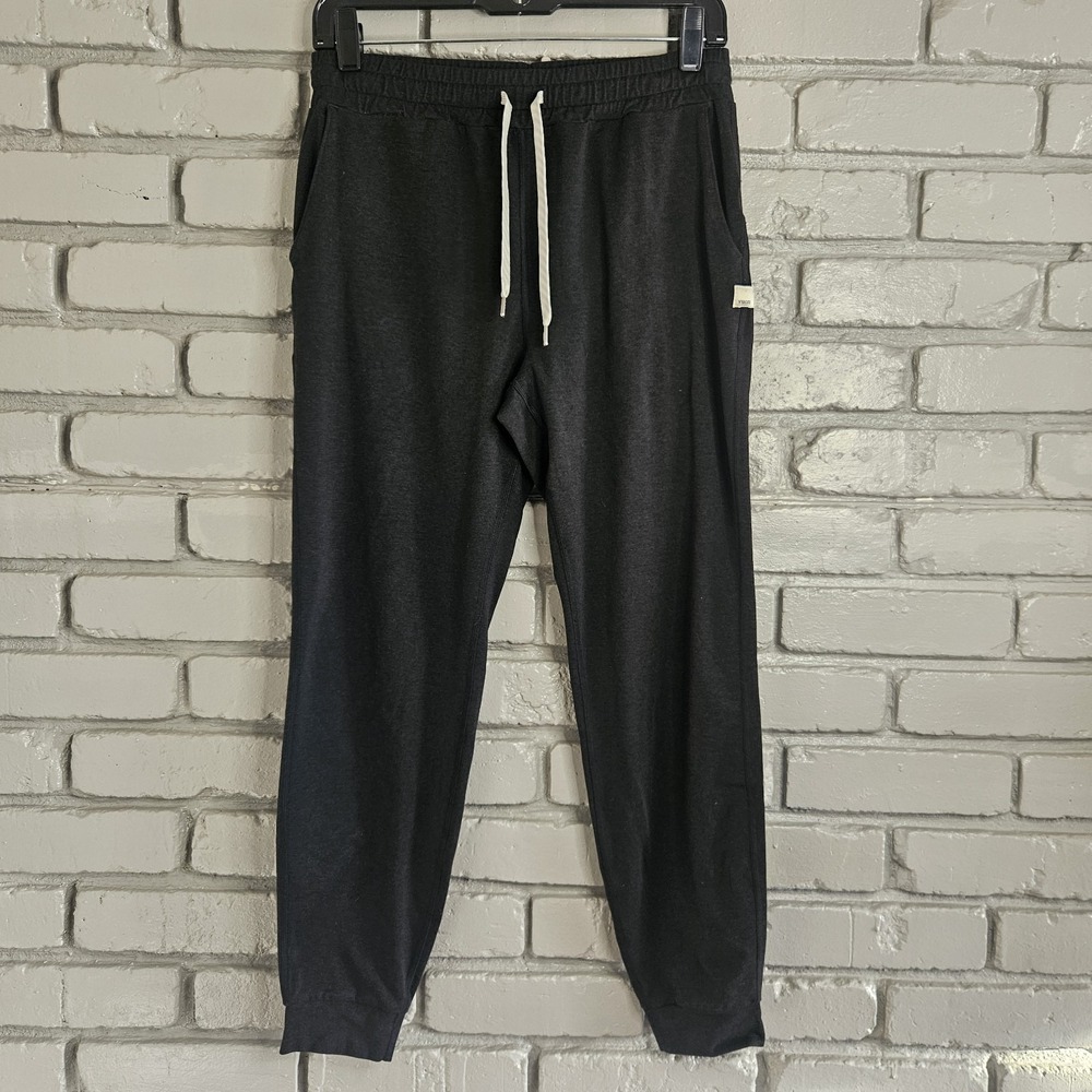 Vuori Womens Pants Small Performance Jogger Black Heather DreamKnit Stretch